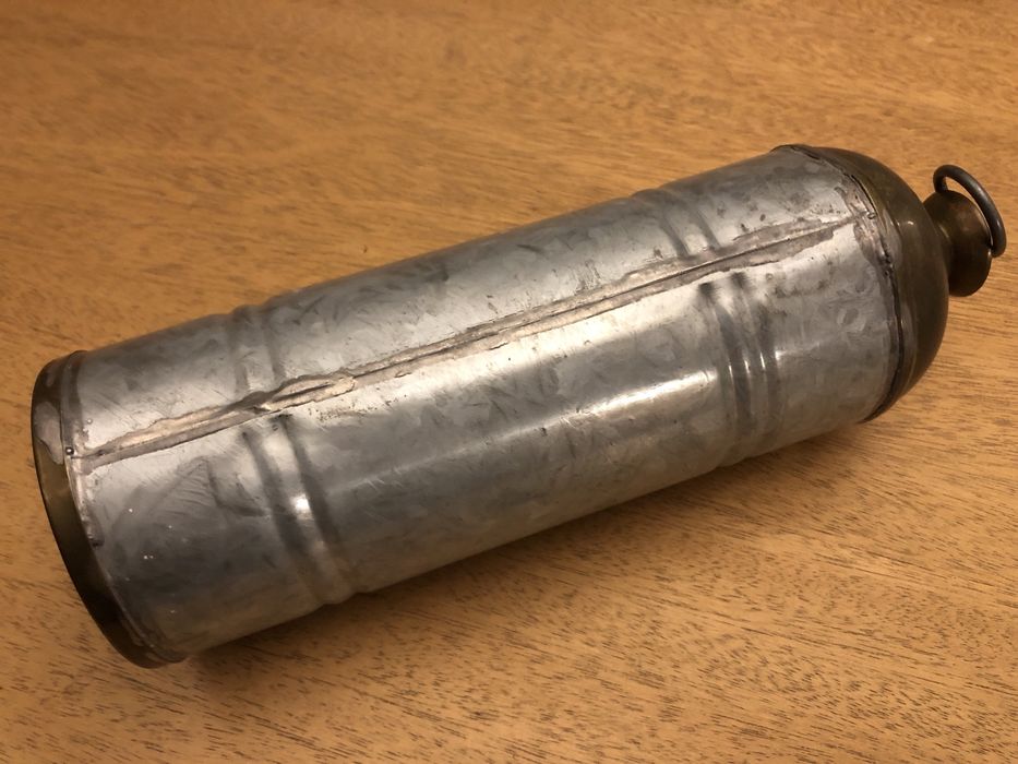 Botija antiga usada como botija de agua quente