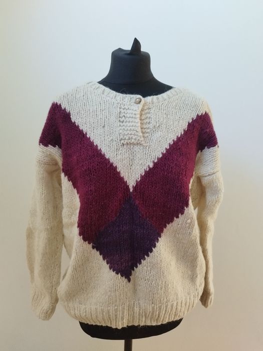 Sweter damski vintage wełna