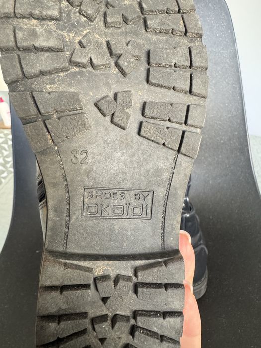 Botki dziecięce Okaïdi – rozmiar 32 | lakierowane | jesień/zima