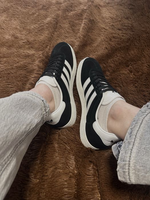 Adidas Gazelle Black white жіночі замшеві чорні кросівки 36 40 41