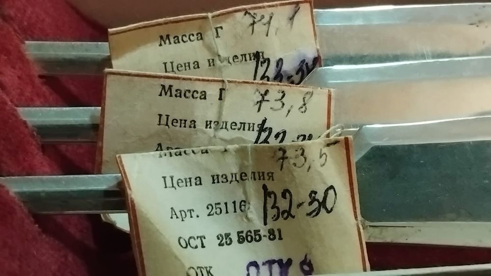 Серебряные столовые ложки, 875 проба. Новые. Срібні ложки.