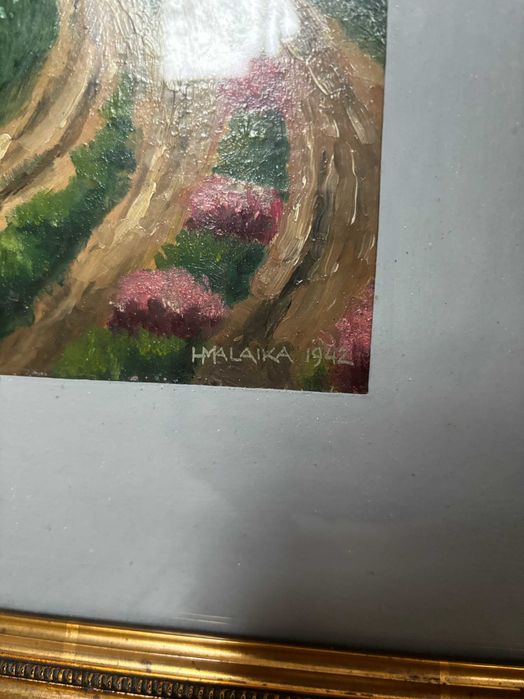 Pejzaż olejny - Henryk Malajka 1942 53x41
