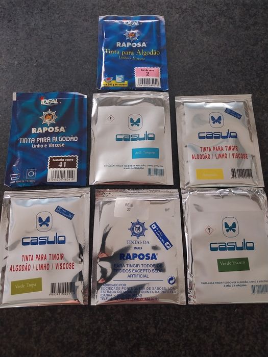 Tintas para tingir roupa