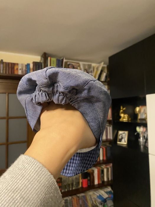 Czapeczka na chrzest rozmiar 74