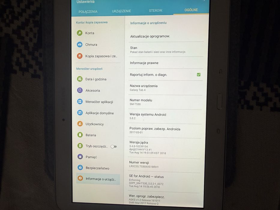 Tablet samsung galaxy tab 4 10.1 cala