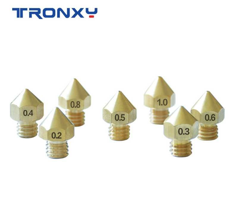 Dysza do drukarki 3D tronxy MK8 M6, złącz pneumatyczne, sprężynki