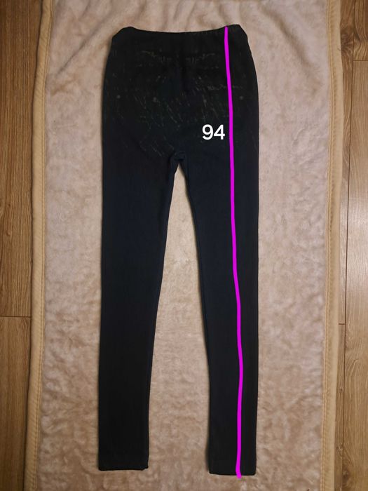 Legginsy grube granatowe