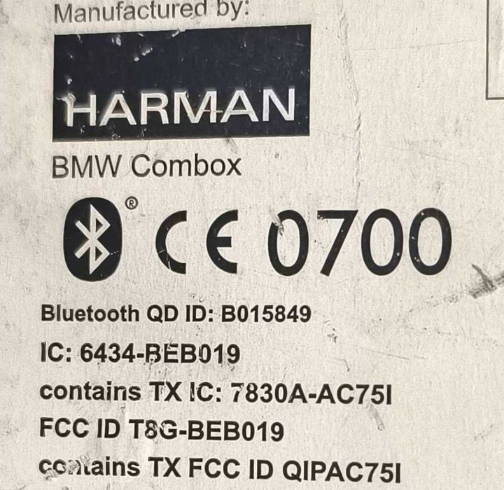 Módulo Bluetooth 7830A-AC75I - BMW 5