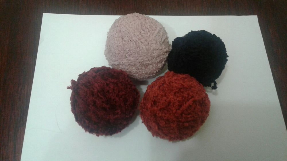 Набір м'ягенької велюрової дитячої пряжі акрил, 160г