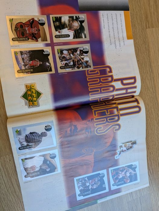 Michael Jordan upper deck 1998 album z naklejkami