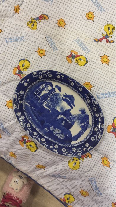 Conjunto de taça e prato