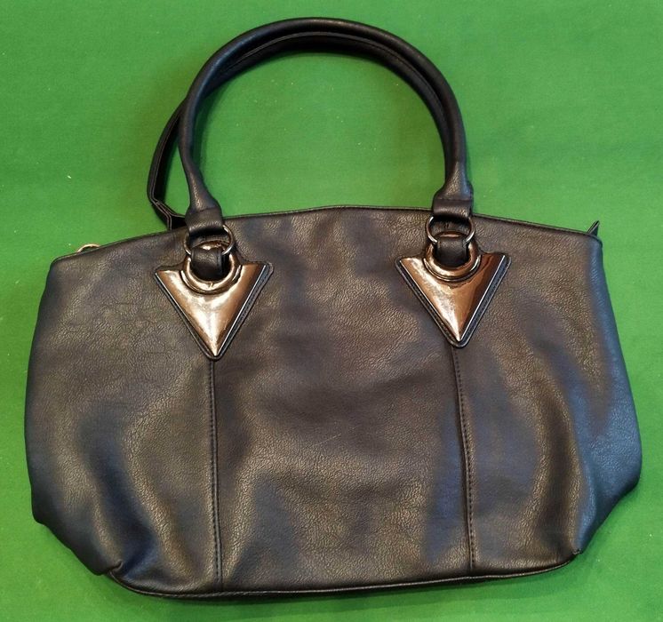 Torebka damska czarna typu shopper
