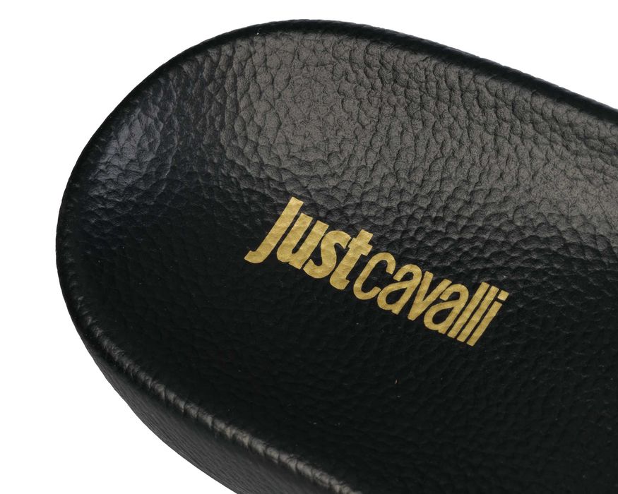 JUST CAVALLI męskie klapki BLACK / GOLD Nowość