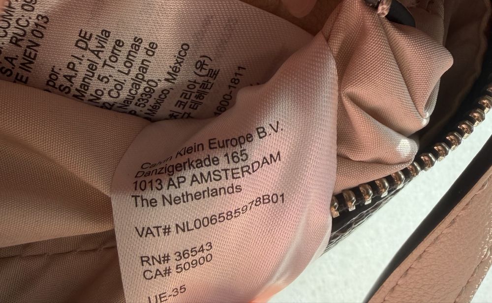 Calvin Klein CK Monogram Listonoszka Damska Brązowa