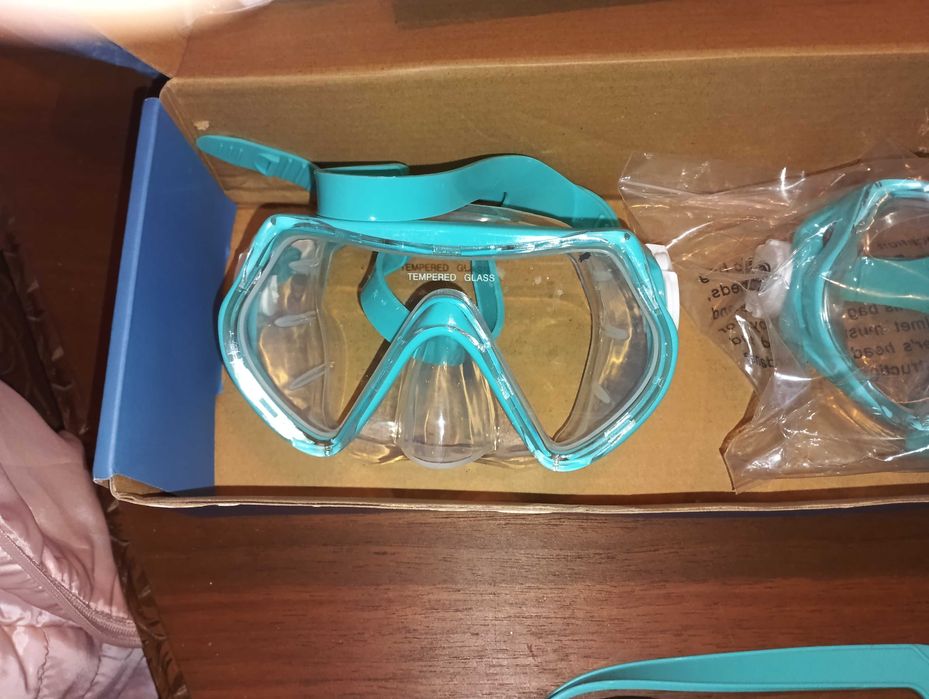 Conjunto mergulho e natação