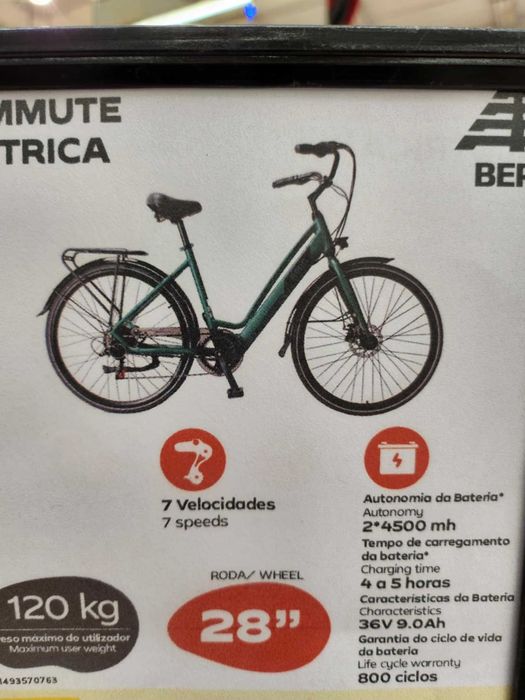 bicicleta eletrica xl marca berg nova