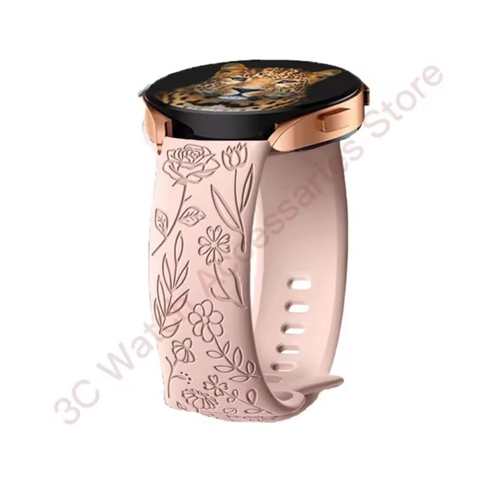 Pasek silikonowy do Apple Watch  SE 4 5 6 7 8 9  rozowy