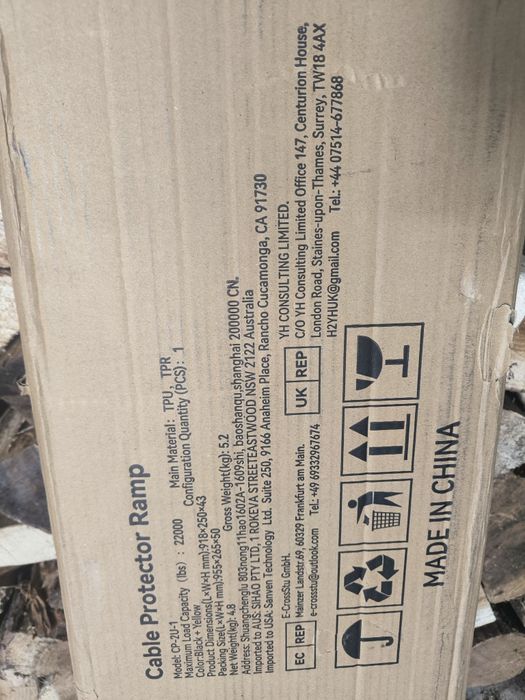 Passa cabos / rampa em borracha novo