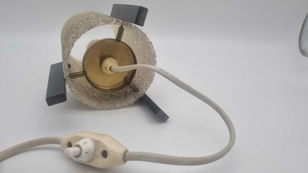 Lampka stołowa Space Age Rakieta design PRL lata 70 Czechosłowacja
