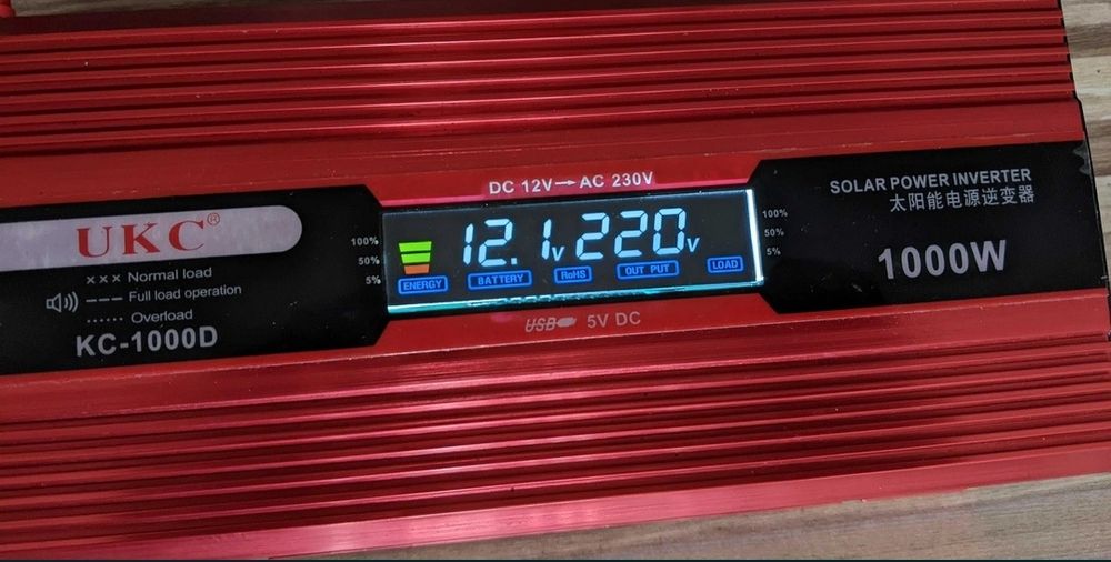 Інвертор напруги ACDC UKC KC-1000D 1000W 12V