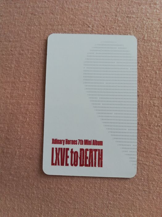 Photocard Xdinary Heroes Gunil Lxve to Death