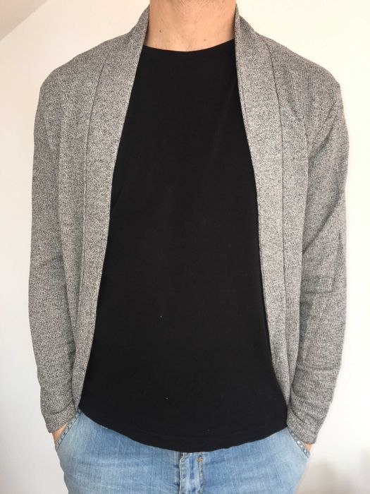 Kardigan Zara L Szary