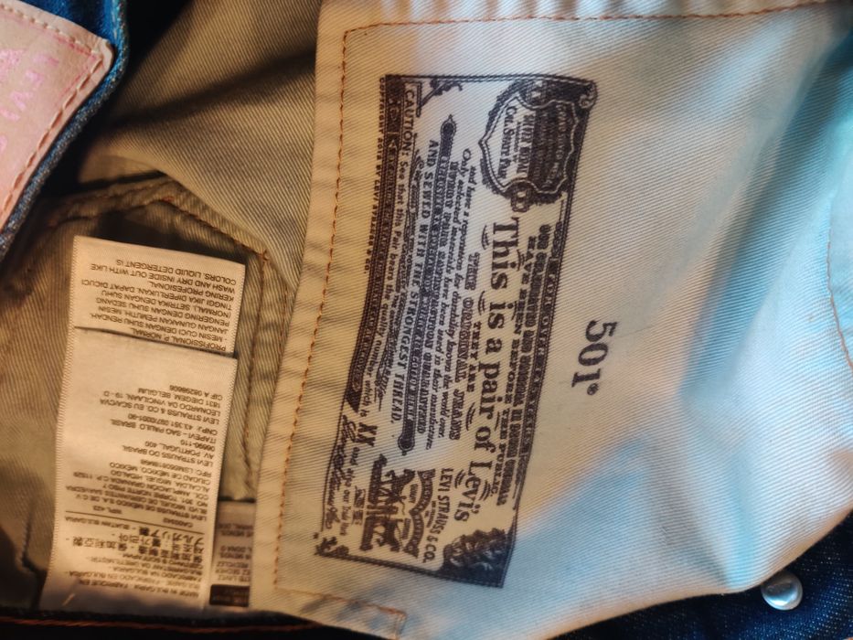 Spodnie męskie jeans Levi Strauss