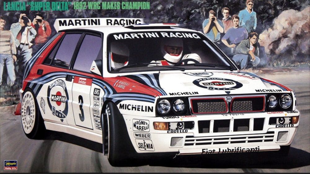 Samochód Lancia Super Delta 1992 WRC Champion CR15 Hasegawa 25015