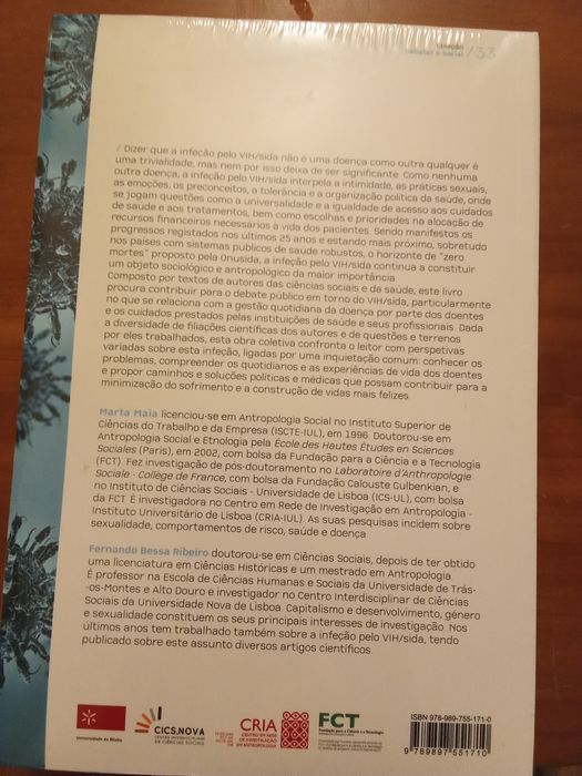 Livro VIH SIDA Experiências da doença e cuidados de saúde