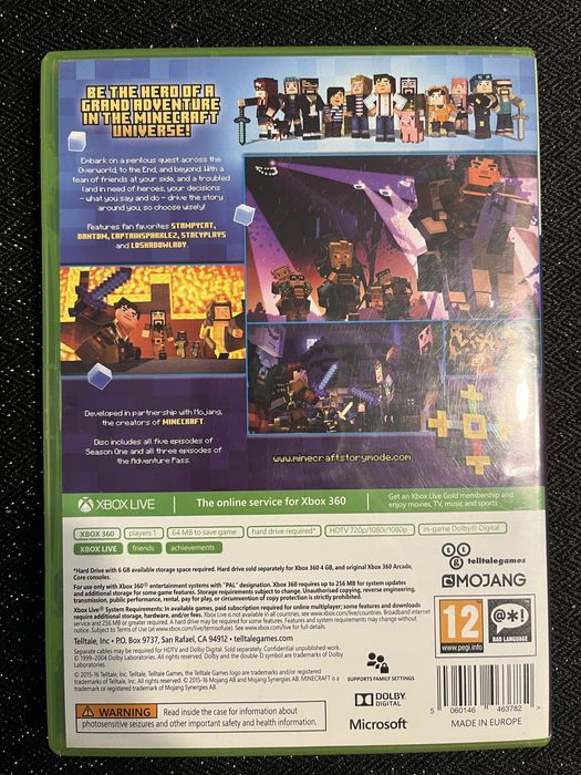 Minecraft Story mode - the complete adventure - xbox360
