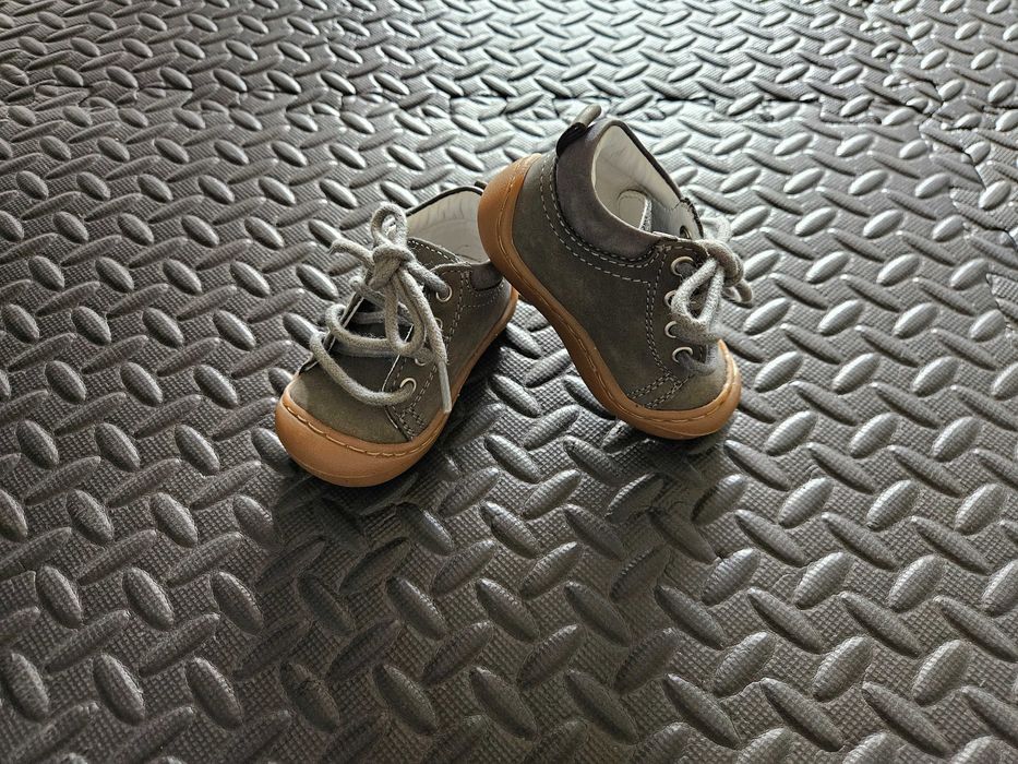 Botas em pele para bebé, tamanho 18, Vertbaudet