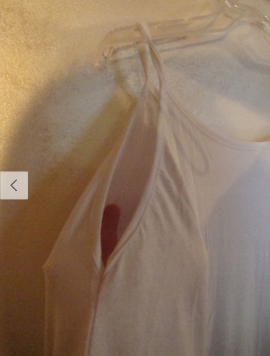 Sukienka wycięte ramiona biała