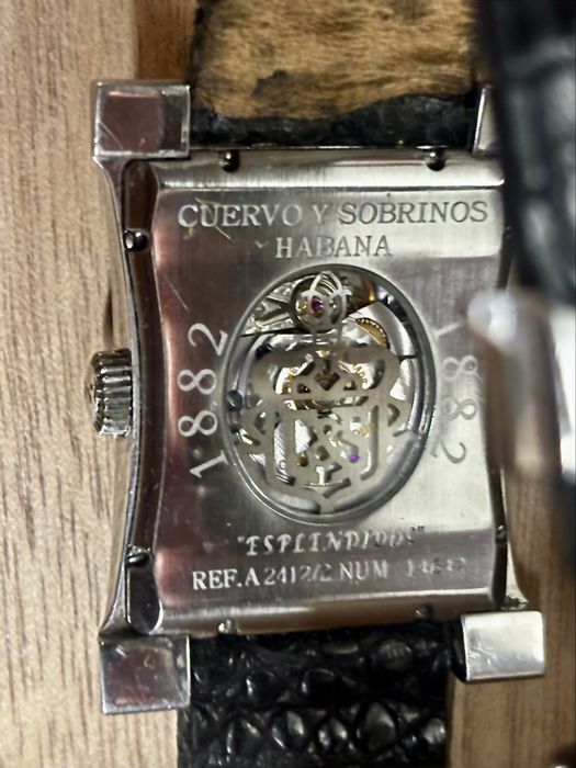 Унікальний розкішний Cuervo y Sobrinos Swiss часы годинник