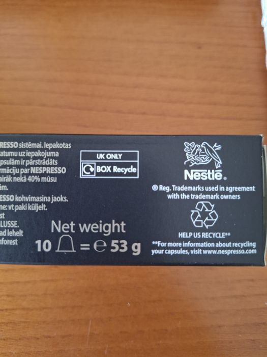 2 Caixas 20 Cápsulas Café Nespresso Arpeggio Original