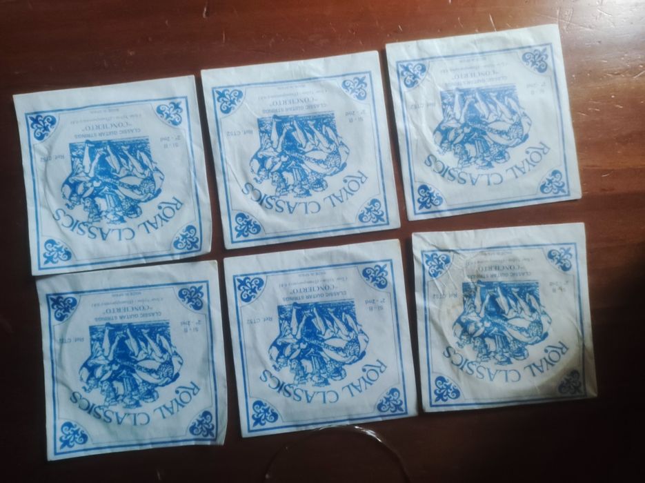 Lote de 6 cordas vintage para guitarra clássica – Royal Classics