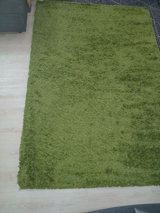 Tapete pelo comprido 133x195cm verde