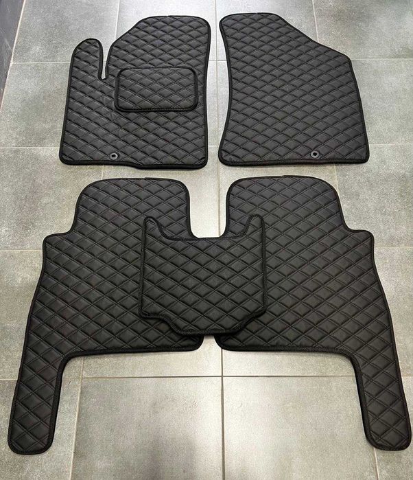 Коврики із екошкіри для Пежо\ Peugeot  е- 2008\ 3008\ 5008 \ еко кожа