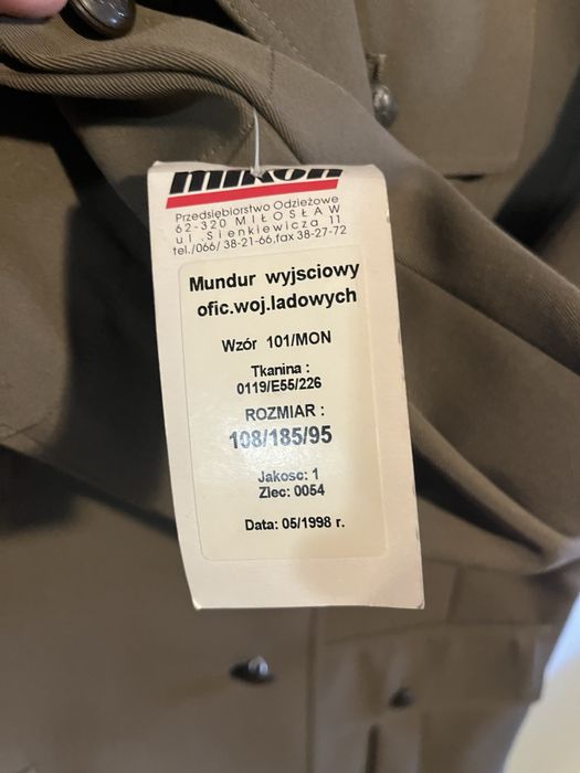 Mundur oficerski Nowy