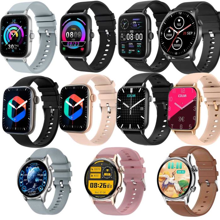 Smartwatches Colmi SKY 8, C60, P28, P28 Plus, P45, i20 e i30 - Relógio inteligente (Chamadas)