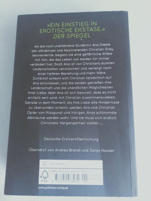 Shades of Grey 50 twarzy Greya w języku niemieckim