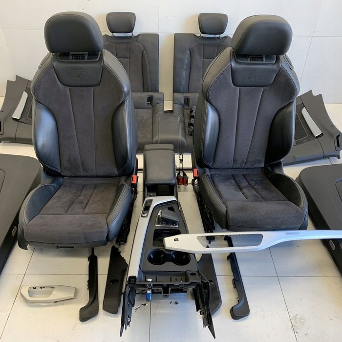 Siedzenia Fotele Skóra Boczki Kpl. Wnętrze Audi A5 F5 8W S-Line Cabrio