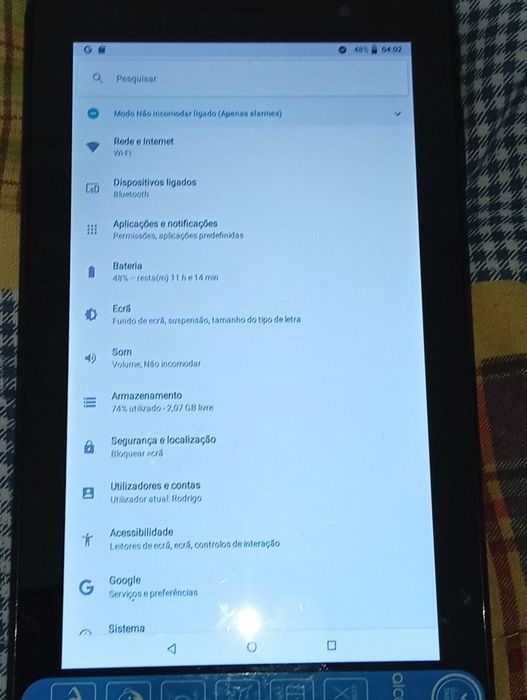Tablet Alcatel 1T 7" para crianças pequenas