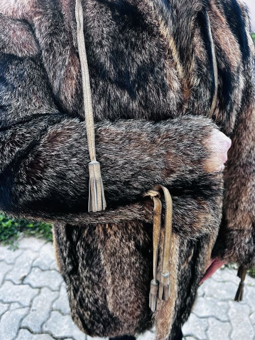 Casaco pele verdadeiro raposa