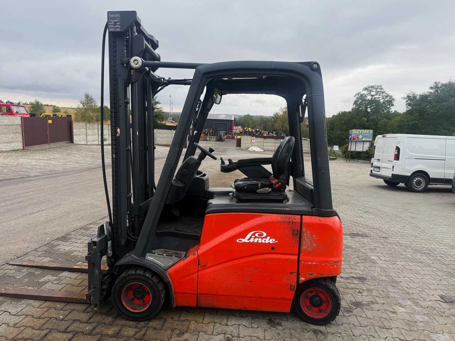 wózek widłowy elektryczny LINDE E20PH 3.80m przesuw pozycjoner 6600mtg