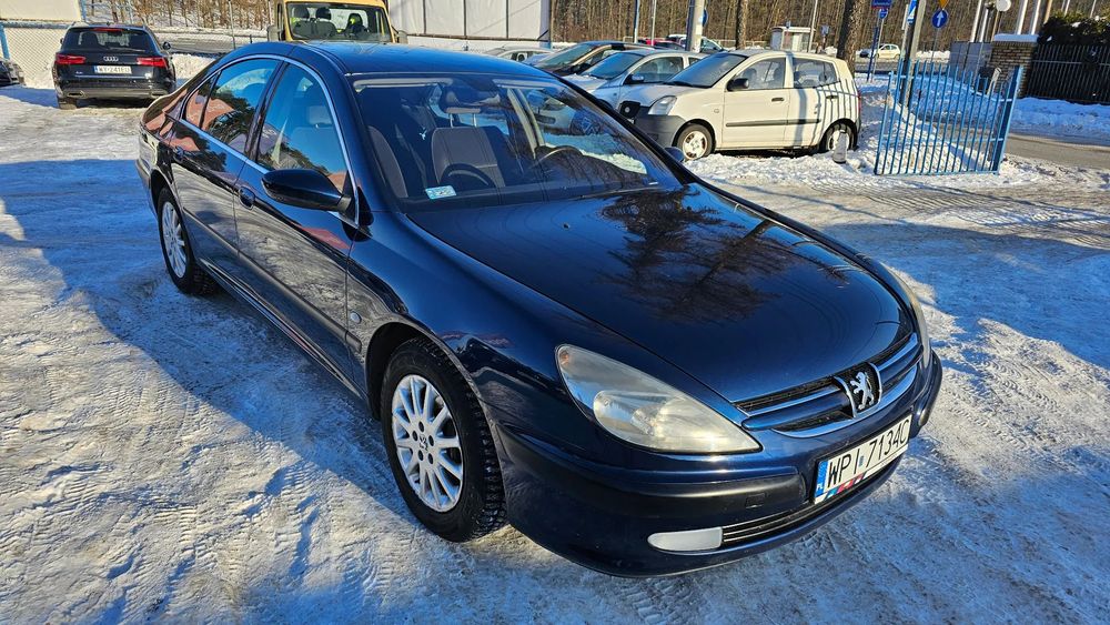 Peugeot 607 3.0 V6 211 KM ele. fotele pamięć foteli Ładna opona
