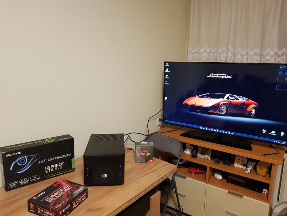 Komputer AMD Ryzen3 3100/ 12GB/  SSD/ GTX970 4GB/ B450/ Wifi/ ITX