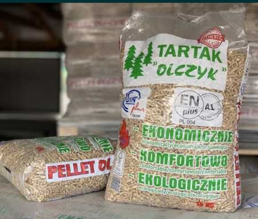 Dostępny - Pelet  Olczyk EnPLUS A1 DIN 2100tona, paleta 2200 HDS