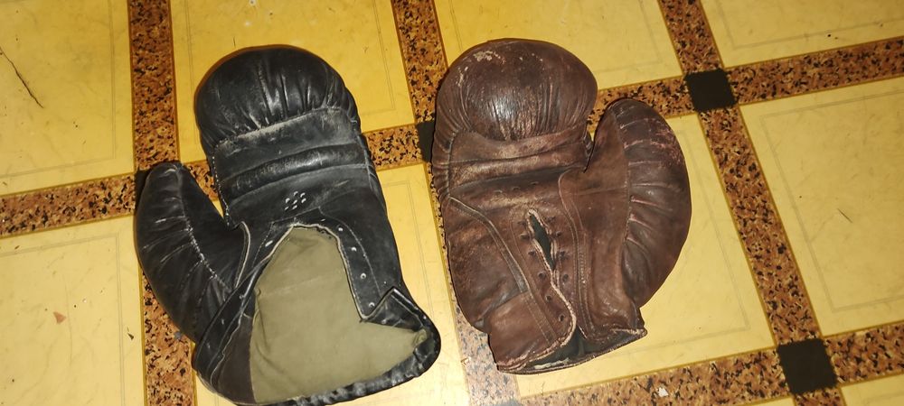 Перчатки боксерские тренировочные, натуральная кожа