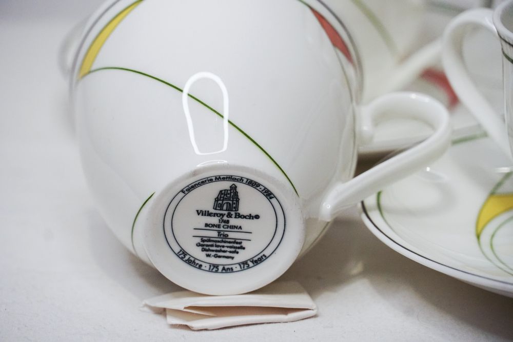 Villeroy & Boch TRIO  Jubileuszowy Serwis Kawowy | Bone China | Design