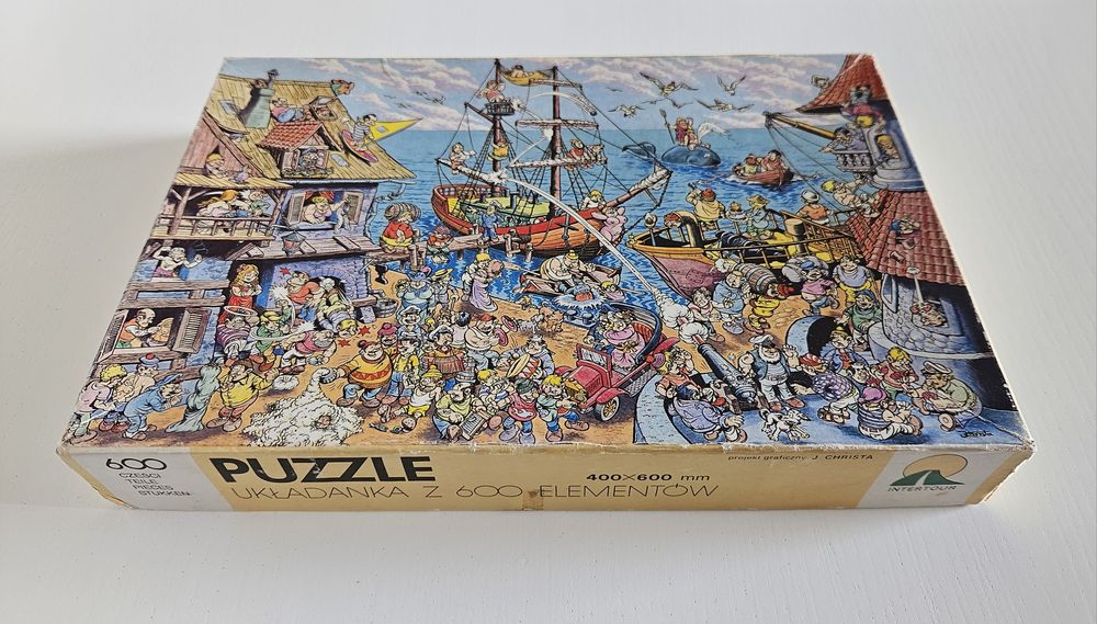 Unikat! Puzzle PRL SHANTY J.Christa 600 el. Kompletne!